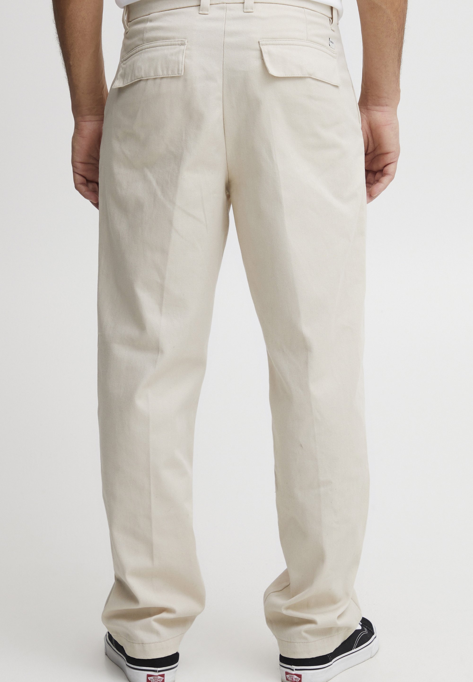 Effen SDALANN STRAIGHT FIT - Broek - havermoutkleur
