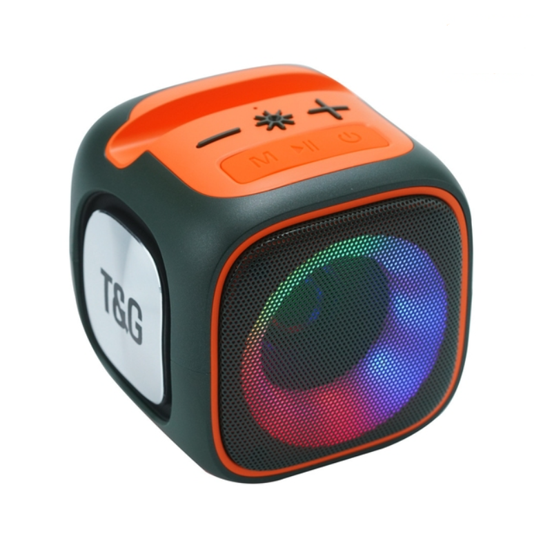  Smartek Bluetooth-Lautsprecher mit RGB-Beleuchtung, TF-Kartensteckplatz und FM-Radio