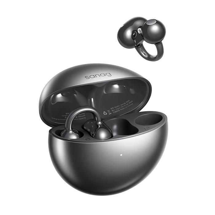 SANAG S-S6S Ultra Black Bluetooth 6.0 Wireless Earbuds - IP67 Waterproof - 42h Battery Life - Anti-loss Location Tracking