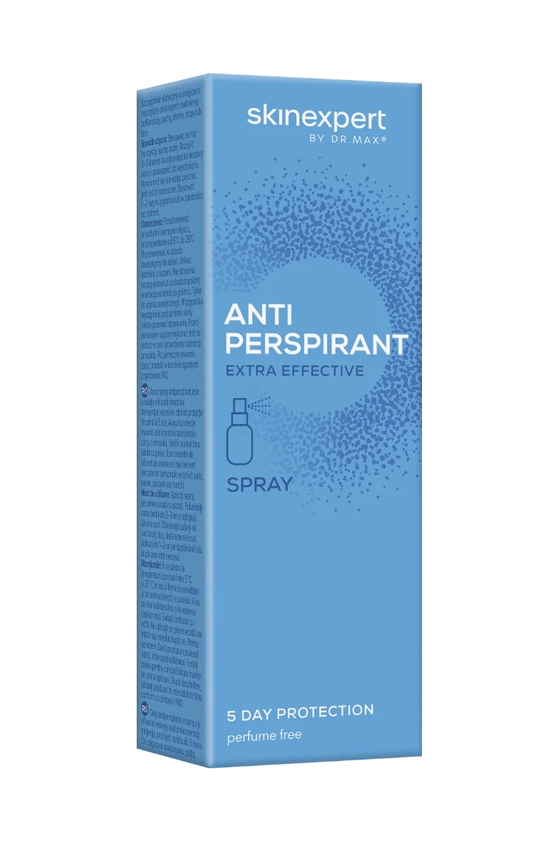 Skinexpert by Dr. Max Antitranspirant-Spray 30 ml Übermäßiges Schwitzen