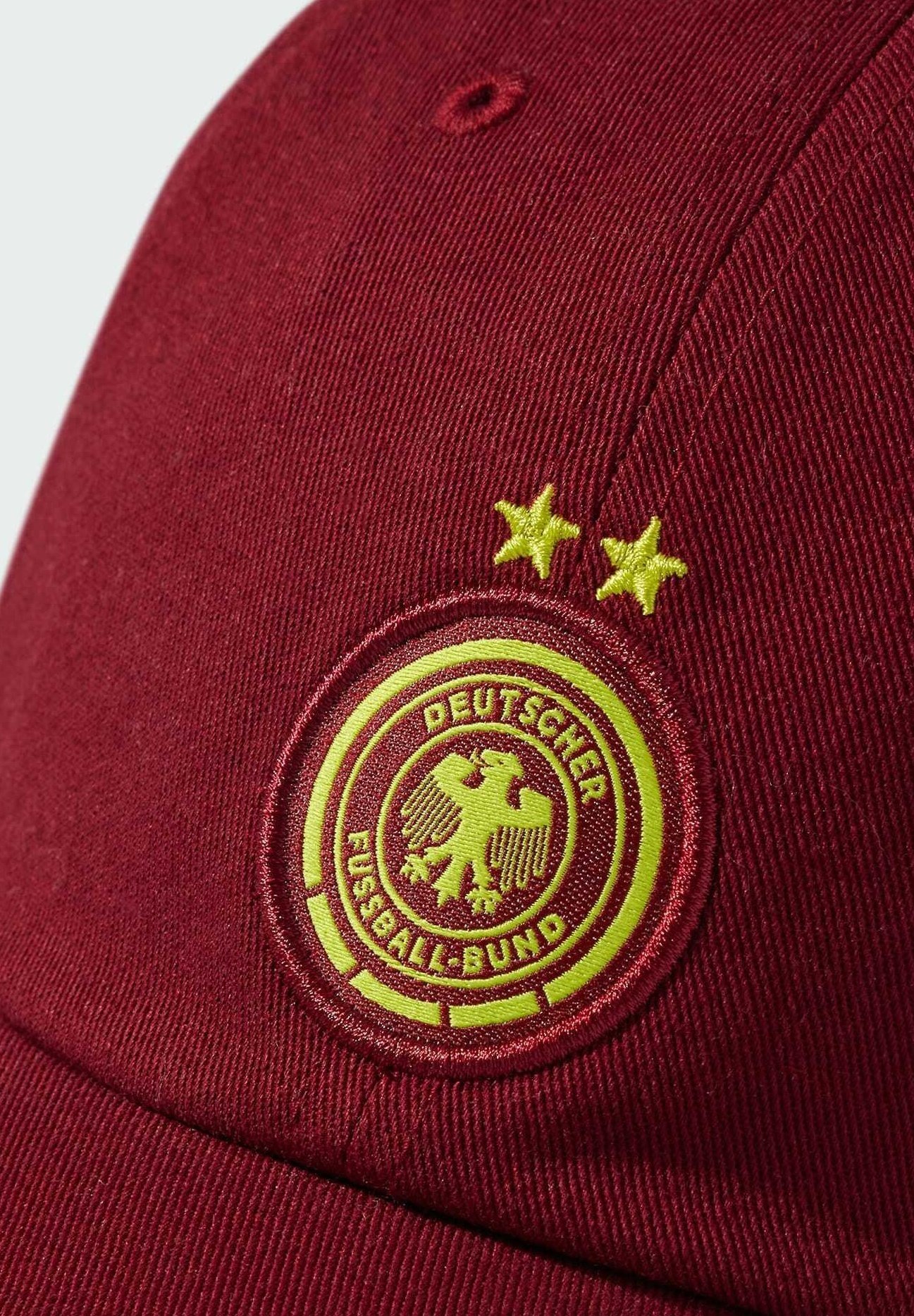 adidas Performance Duitsland (Damesteam) Uitshirt - Nationale teamkleding - teamkleur bordeauxrood semi-zonnegeel