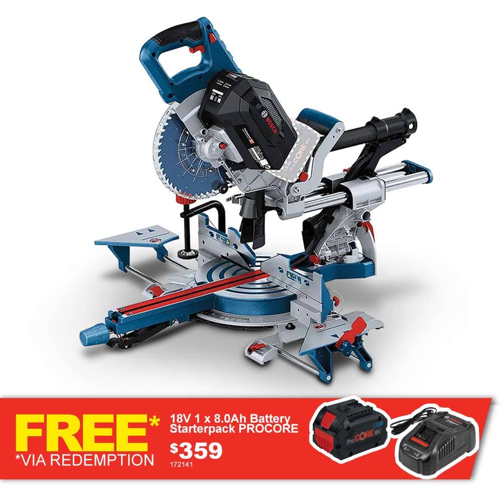 BOSCH 18V BITURBO Akku-Kapp- und Gehrungssäge 0601B47040