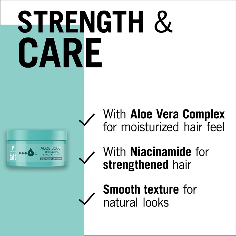 Schwarzkopf Taft Aloe Boost mitrinošs veidošanas krēms