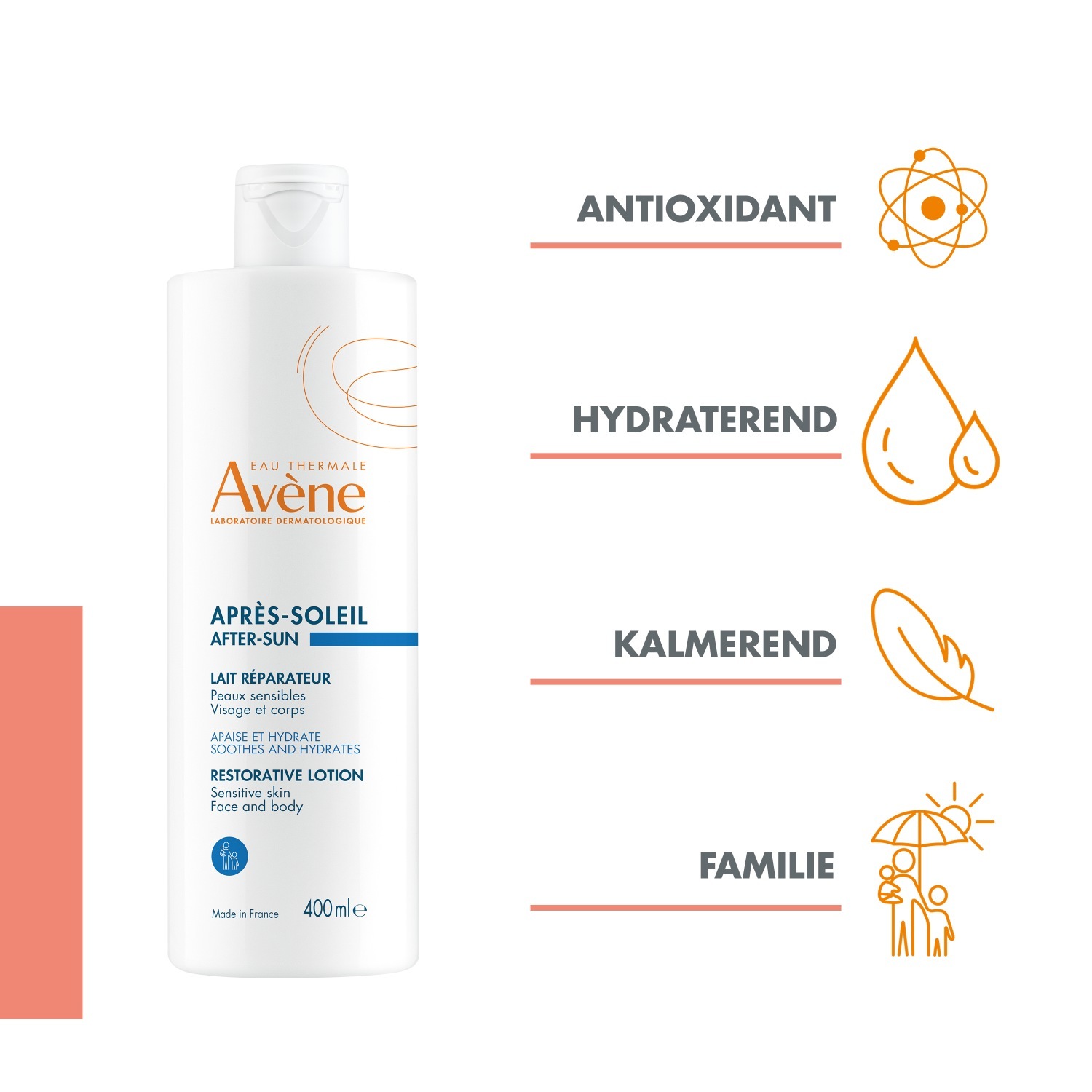 Avène Aftersun Body Solaire atkuriamasis losjonas After-Sun – 400 ml