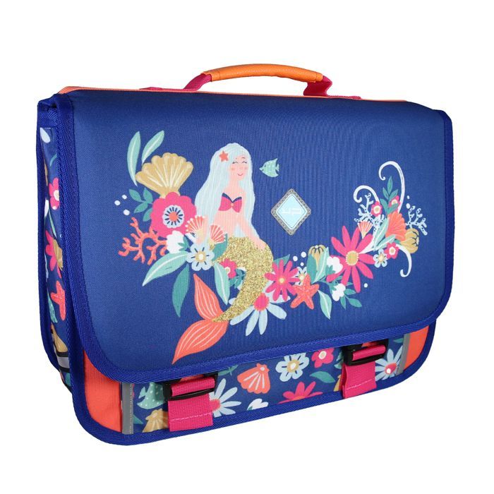 Bodypack - Mermaid Schoolbag 38cm - Girl - 2 Compartments + Pocket - Padded Back and Shoulder Straps - 34x39x20cm - Polyester -...