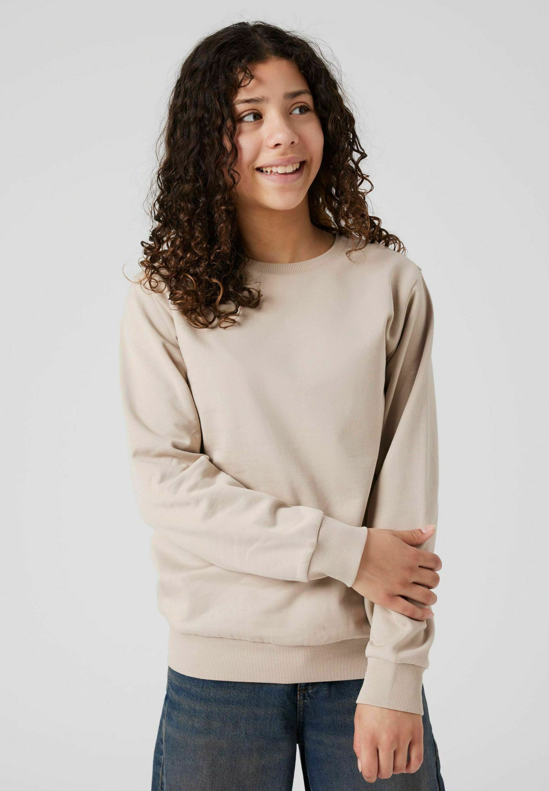 TWO SOON Sweatshirt - Oxford-Braun