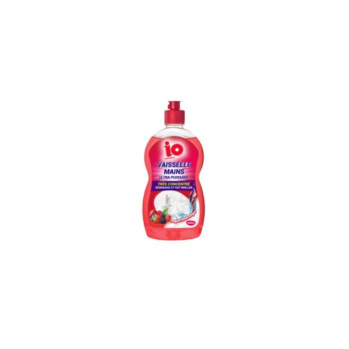 Detergente líquido para lavavajillas Ultra Potente con aroma a frutos rojos, 500 ml - Io