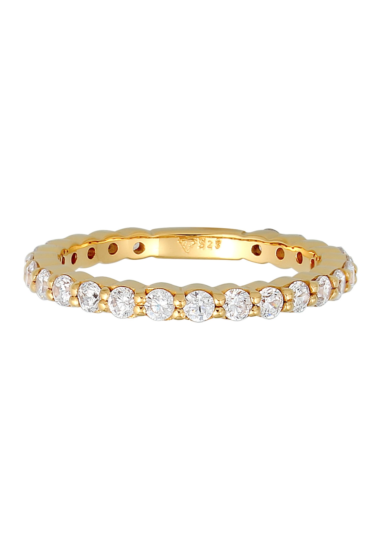 Elli Femmes Bande Mémoire étincelant avec Cristaux de Zirconium en Argent Sterling 925