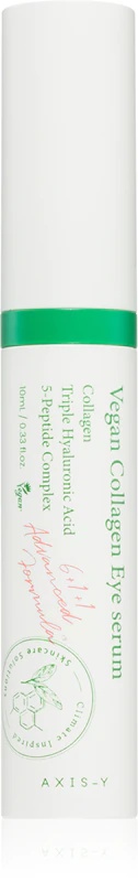 AXIS-Y 6+1+1 Advanced Formula Vegan Collagen akių serumas su kolagenu nuo patinimo ir raukšlių.