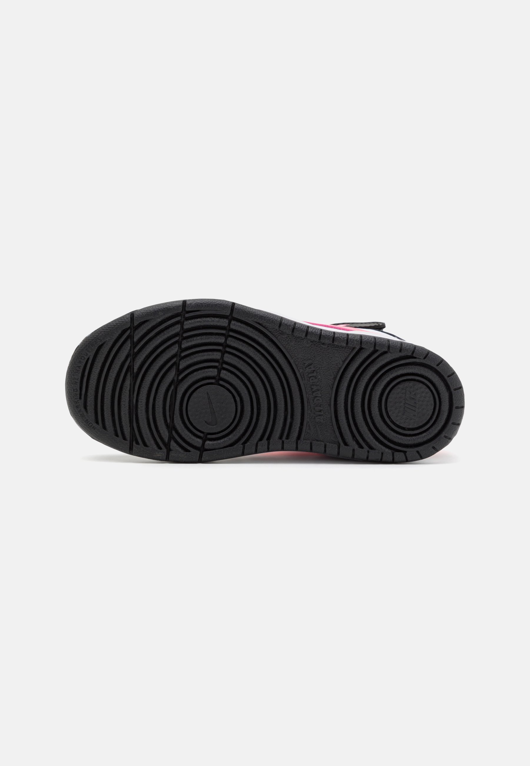 Nike Sportswear COURT BOROUGH MID UNISEX - Hoge sneakers - zwart/sunset pulse/wit