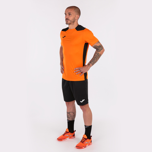  Tricou Joma Championship VI cu mânecă scurtă portocaliu negru