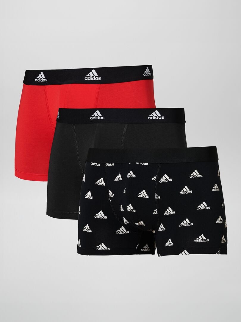 Zestaw 3 bokserek adidas - CZARNE
