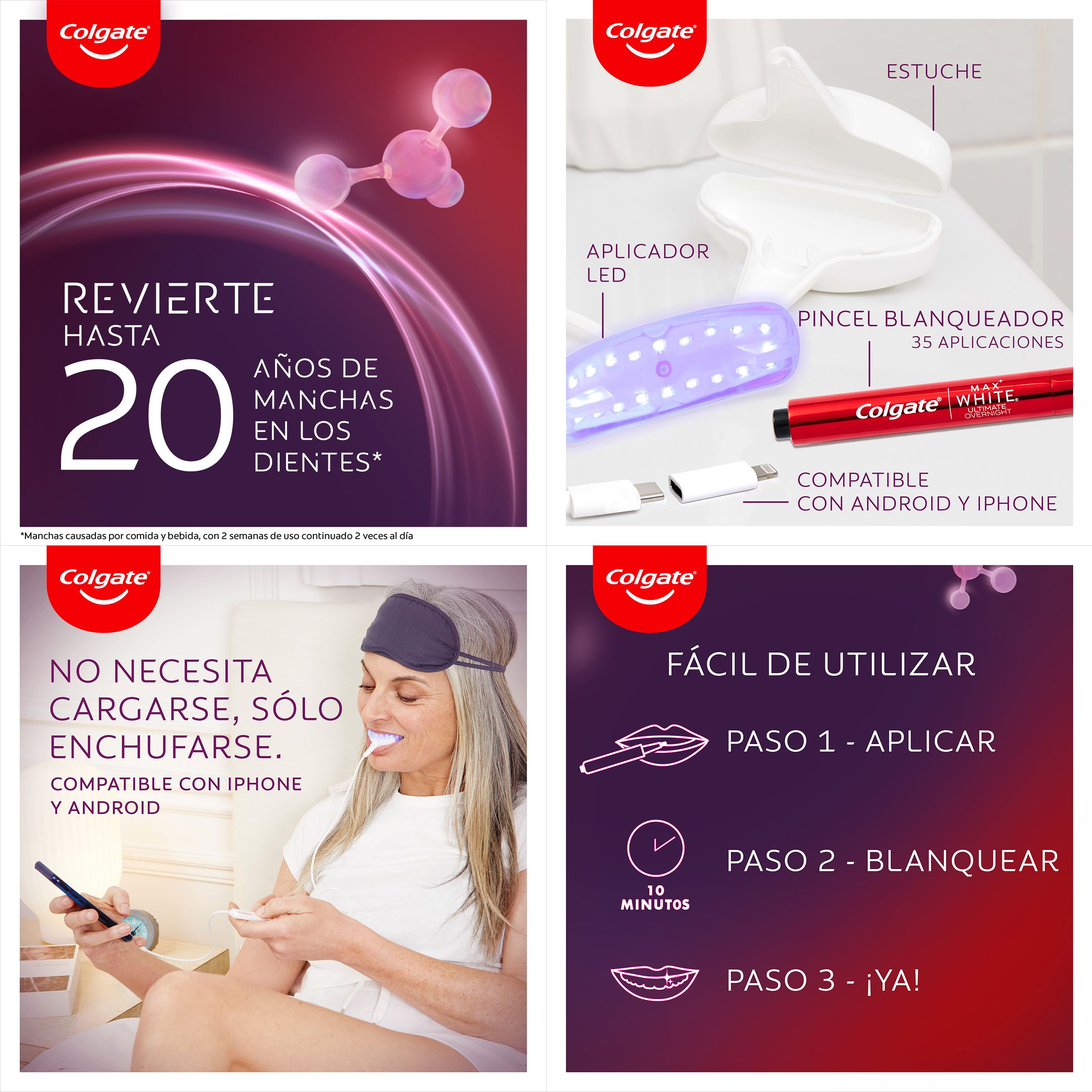 Max White Ultimate LED komplet za izbjeljivanje zubi za kućnu upotrebu Paste za zube i paste za zube