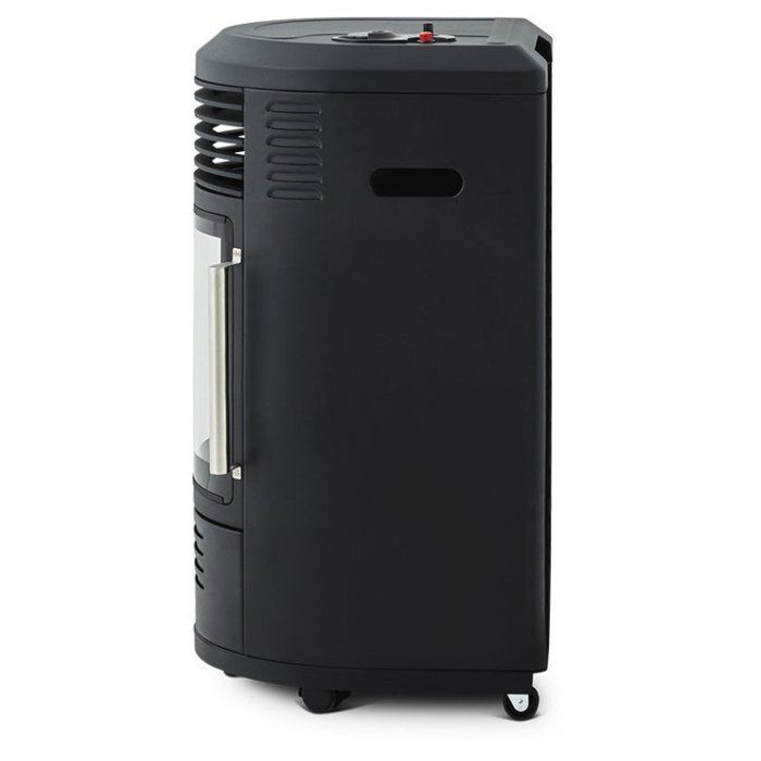 Volga gaskachel - FAVEX - Infrarood haardeffect - 6 warmtestanden - Tot 40 m², zwart