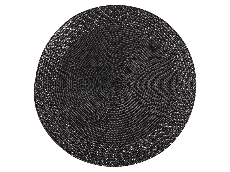 Podkładka pod talerz Shine 38 cm czarna