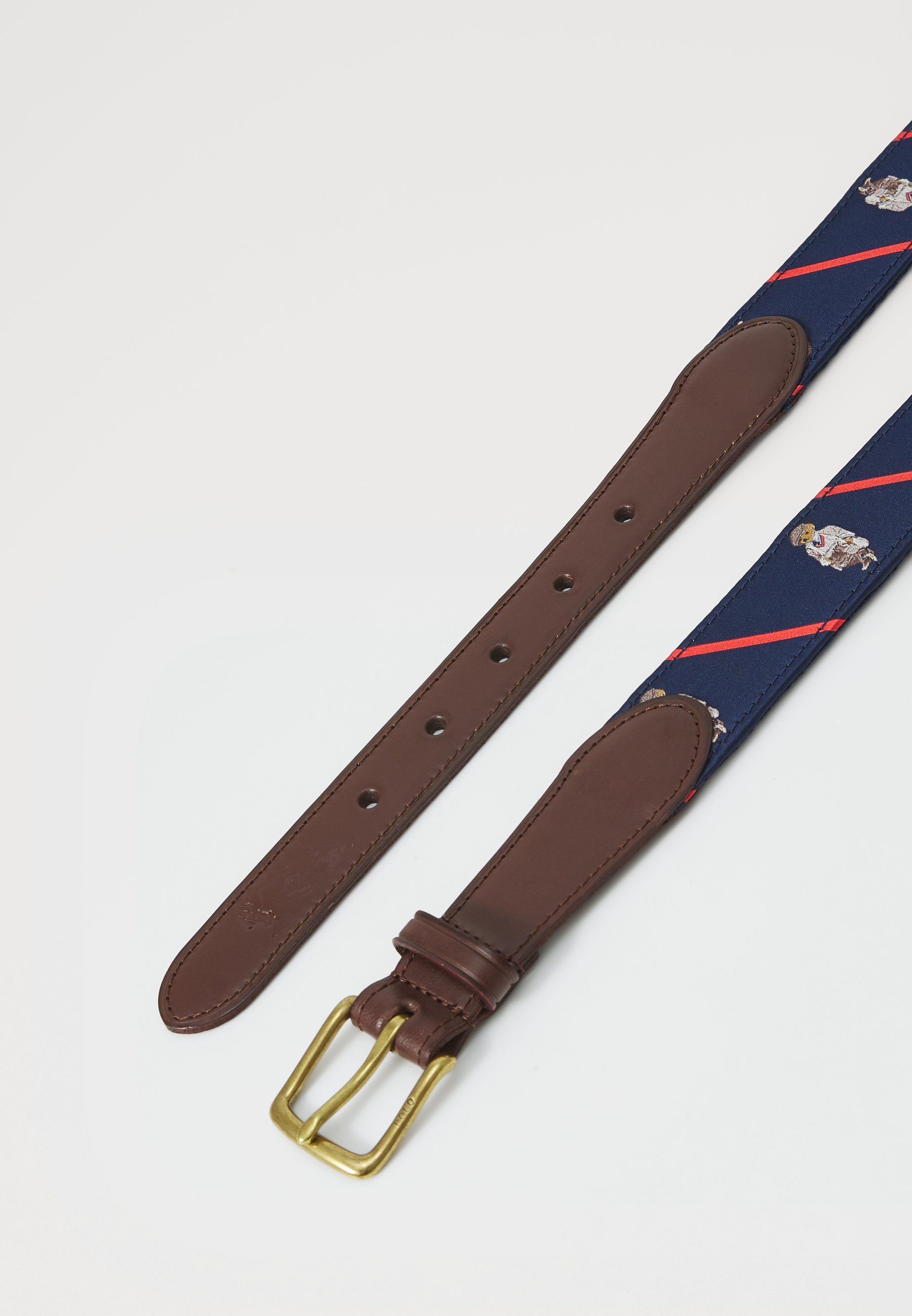 Polo Ralph Lauren BEAR BELT MEDIUM - Riem - marineblauw met meerdere kleuren