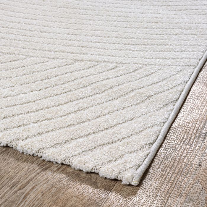the carpet Everest - tapis salon, effet 3D, haute densité de poils et agréablement doux, Crème, 80 x 150 cm, Design - 2401