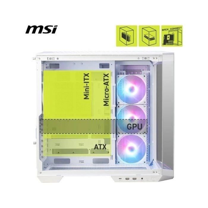Case per PC - MSI - 306-7G26W22-HH9 - MAG PANO 100R PZ - Bianco