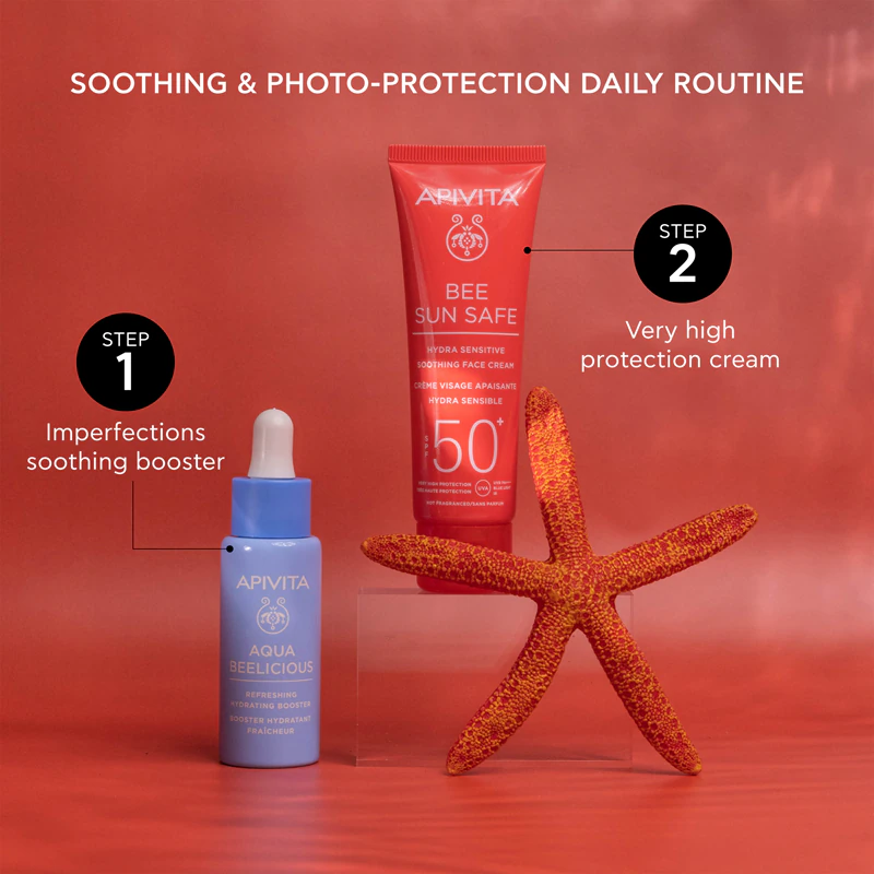 Apivita Bee Sun Safe Hydra Sensitive Soothing Face Cream SPF50+