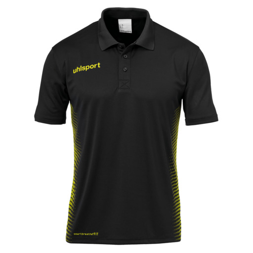  Polo Score Noir/Jaune Fluor Uhlsport