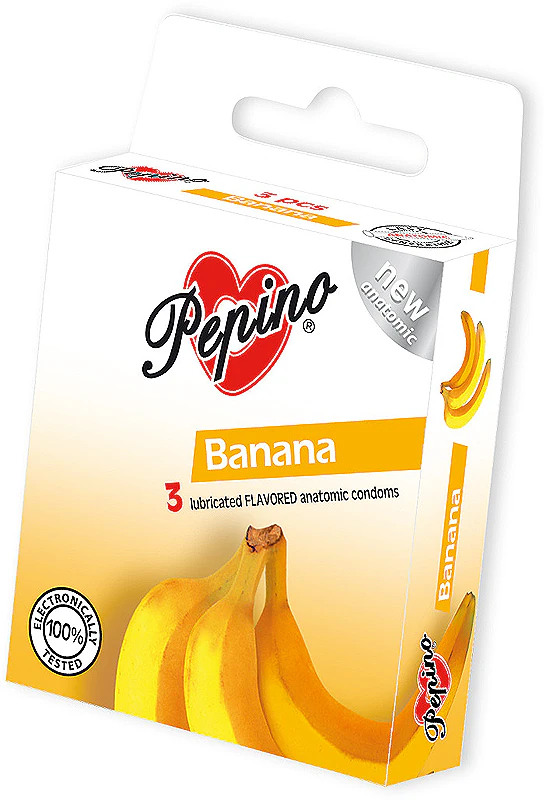 Camisinha médica sabor banana Pepino