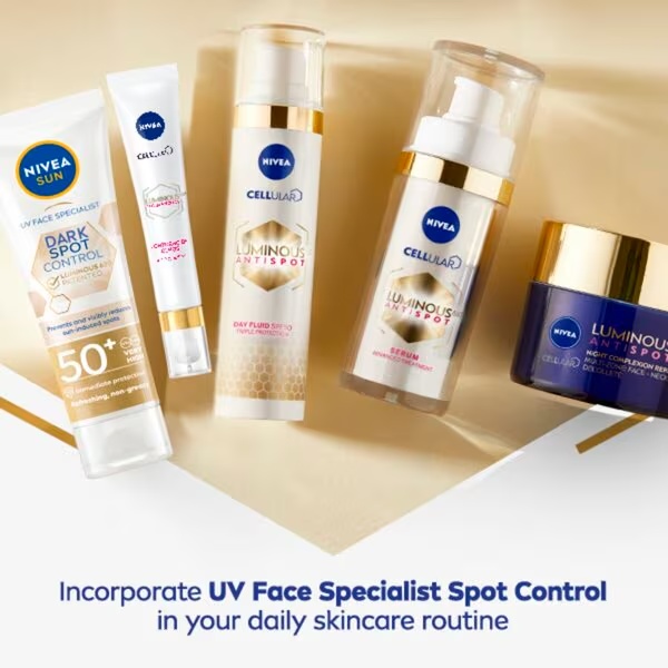 NIVEA Sun Luminous630 pretspuķu SPF50+ Zonefluïde<br>40ml