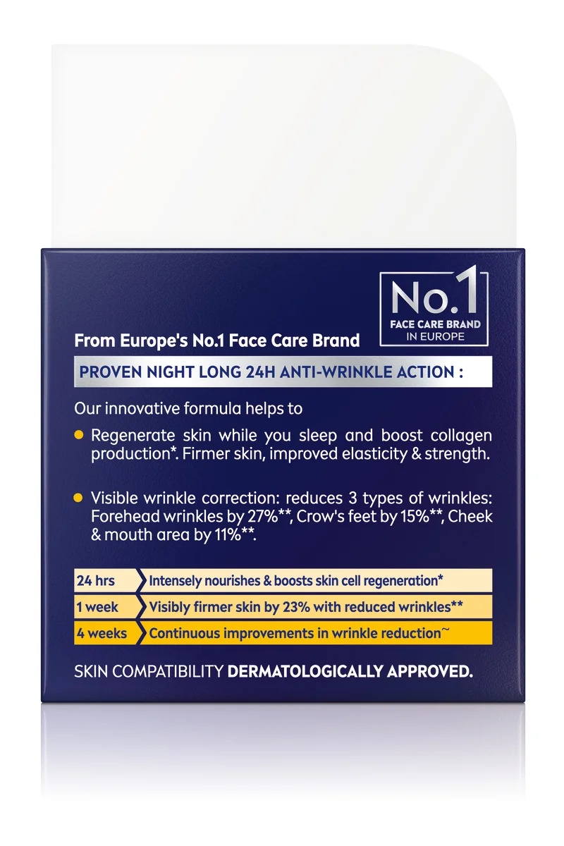 NIVEA Nivea Q10 Power Plumping Νυχτερινή Κρέμα Προσώπου με Αναζωογονητική Δράση