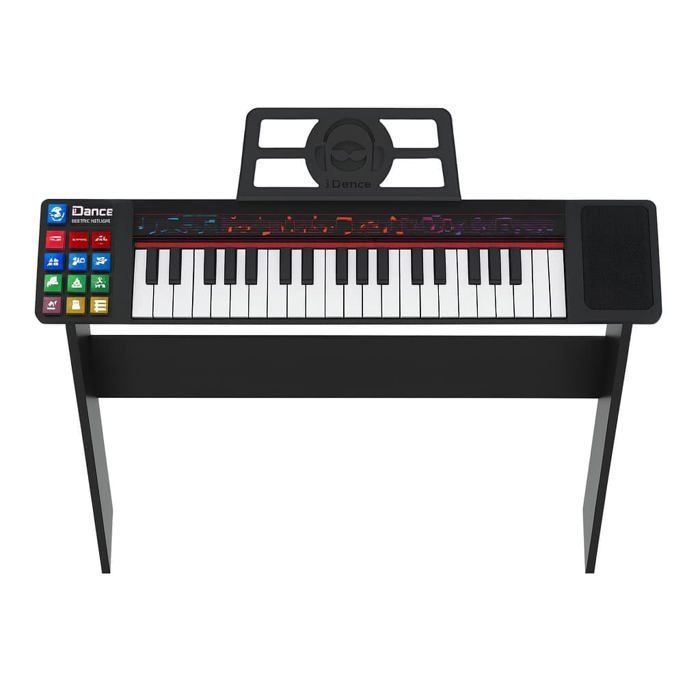 Children's electric piano - iDance - 37 keys - Rechargeable battery - 8 rhythms - 22 songs - Wooden base
