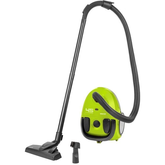 Bagged cylinder vacuum cleaner - SENCOR - SVC 45GR-EUE3 - ECO 850W motor - 79 dBA - 1.5L - Green