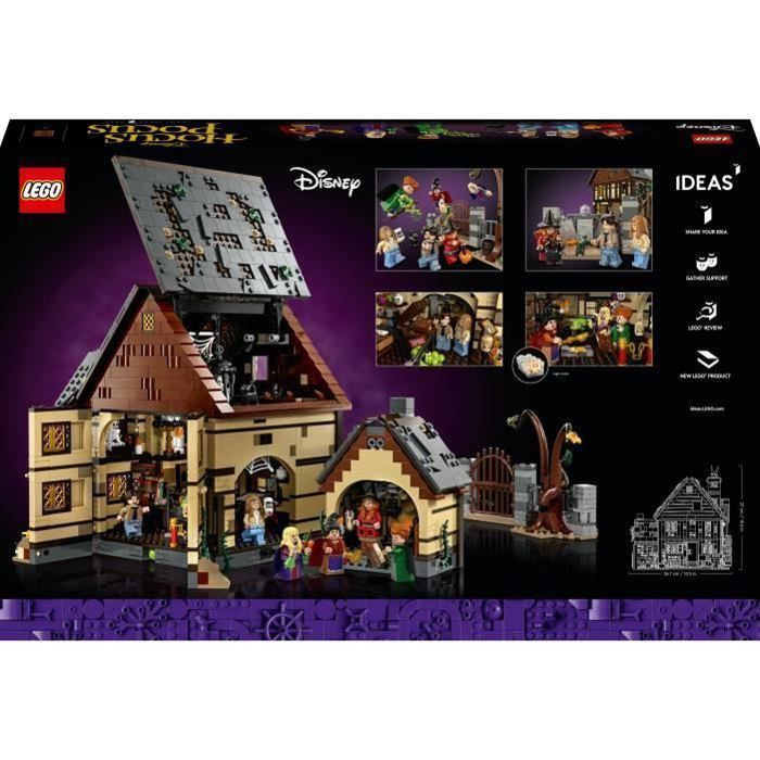 LEGO® Ideas Hocus Pocus Disney : le manoir des sœurs Sanderson 21341 -Set de construction - Un cadeau d’Halloween pour les adultes