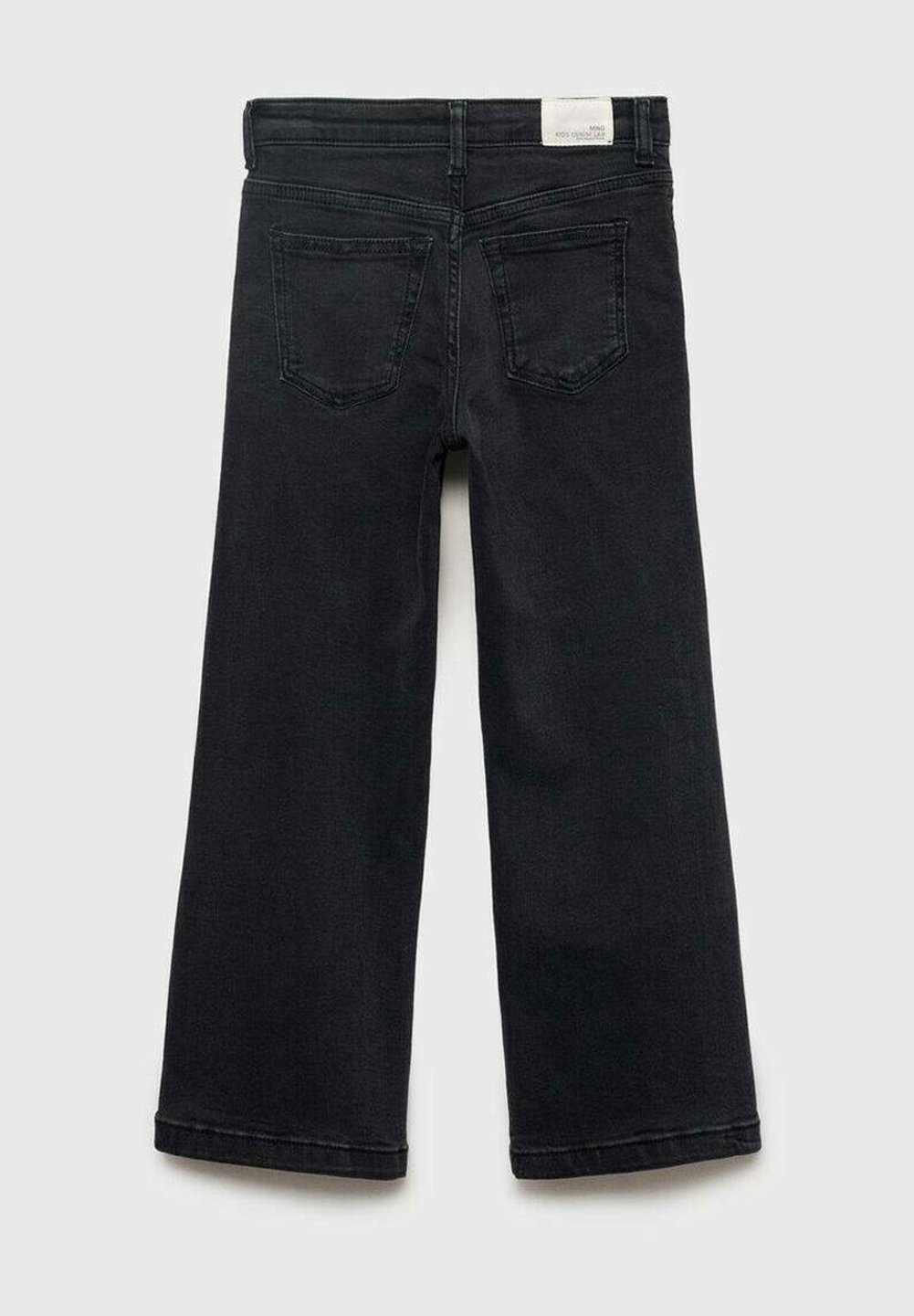Mango Kids jeans met rechte pijpen - zwarte denim
