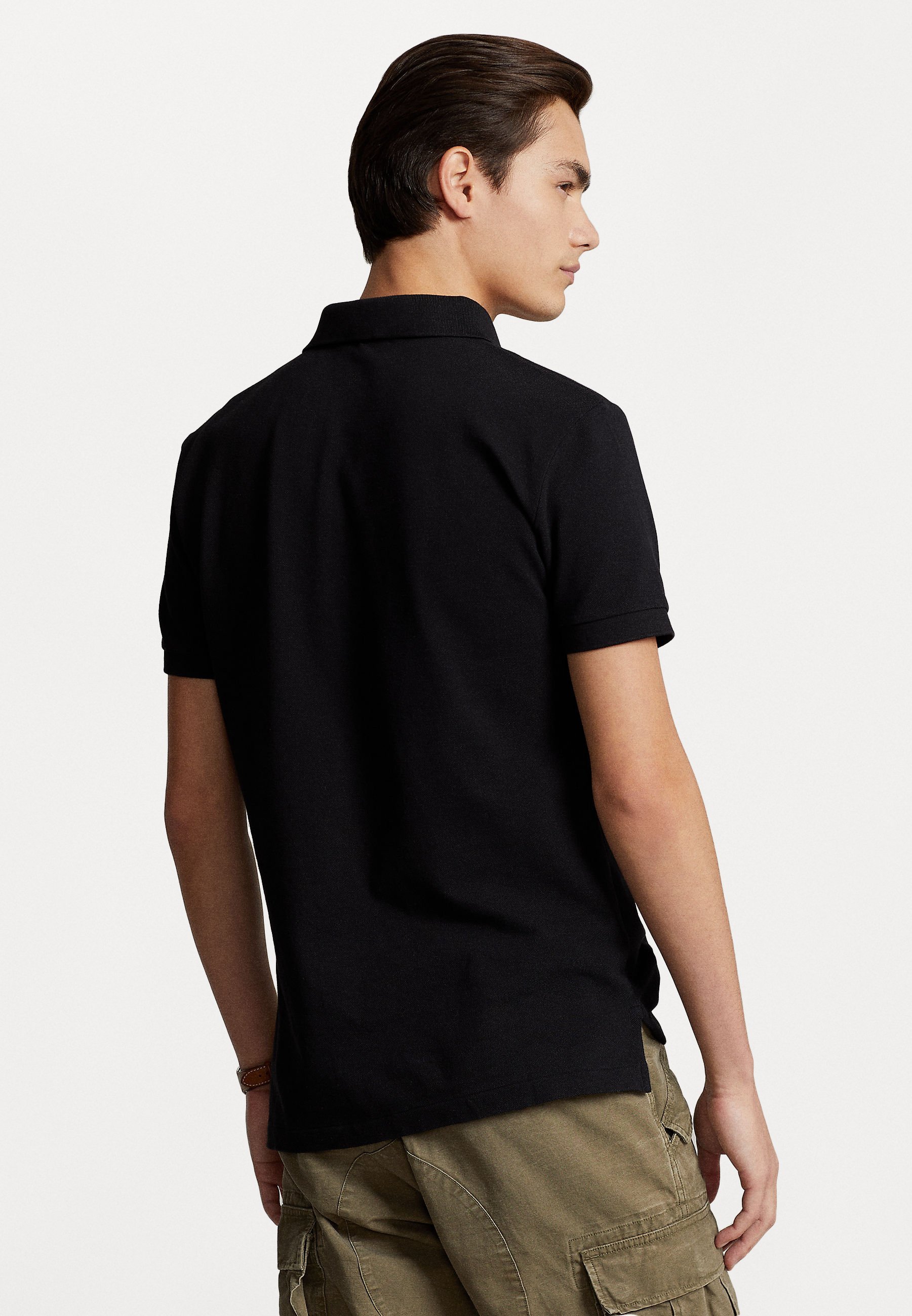 Polo Ralph Lauren Slim Fit Poloshirt - Poloshirt - zwart