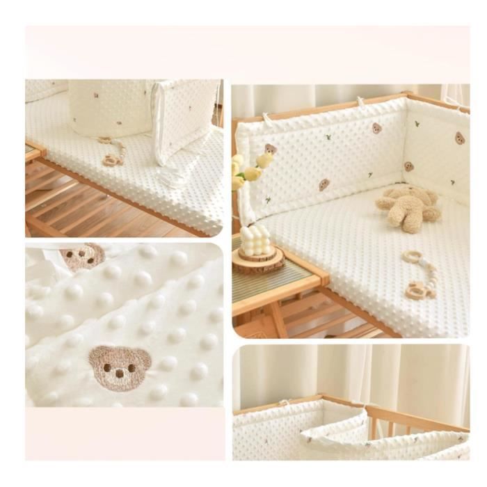 Breathable, Soft, Breathable Baby Crib Bumper 60x120cm, Easy to Install, Baby Boy Crib Bumper for Baby Crib, 150x28cm-yd