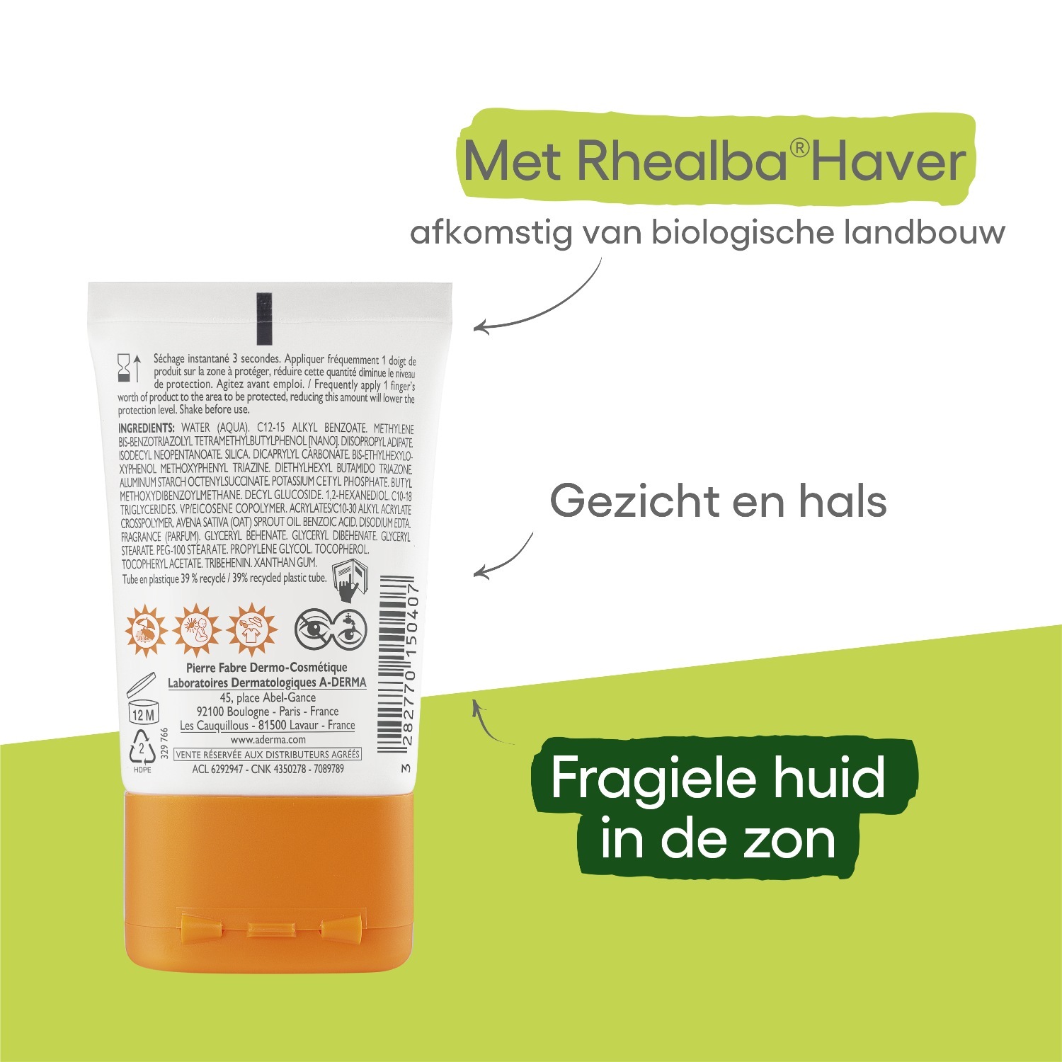 A-DERMA Protect Pocket nevidljiva fluidna krema za sunčanje SPF 50+ - 30 ml