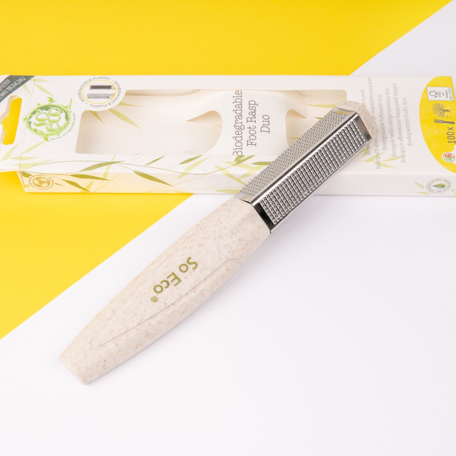 SoEco Râpe biodégradable 2 faces pour les pieds