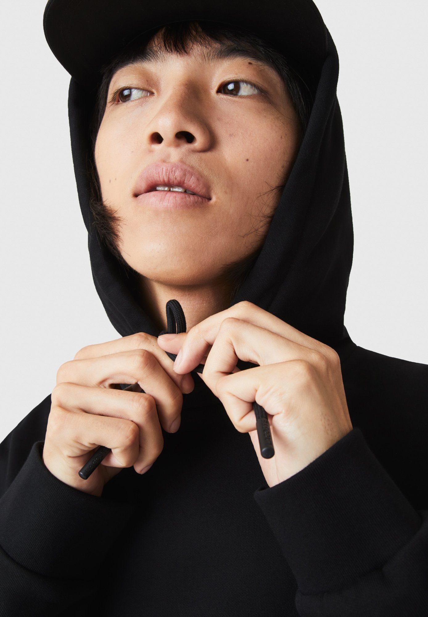Sweat à capuche Lacoste - noir