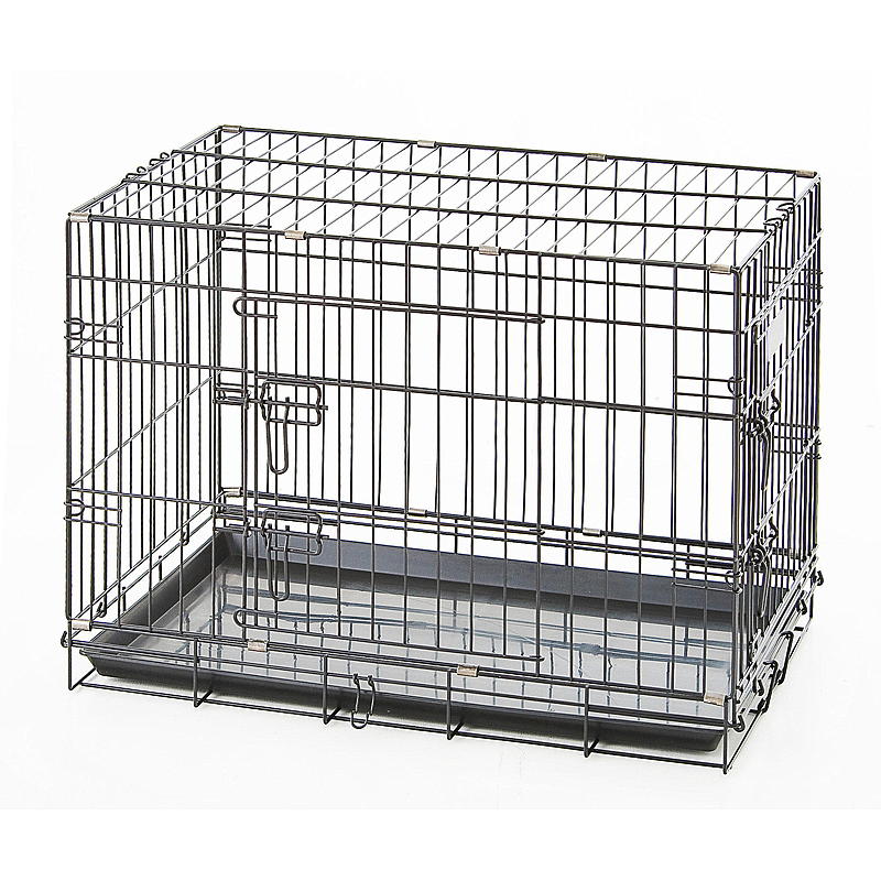 Gabbia per cani Zoozaker, 60x43x51 cm, in metallo nero.