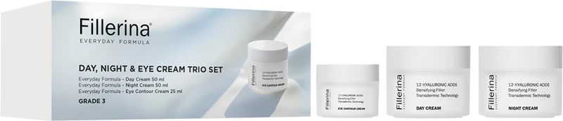 Fillerina Everyday Formula Дневна, ноћна и крема за очи Трио сет против бора за жене