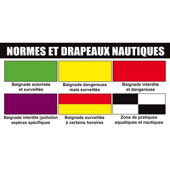 Drapeaux nautisme (20X10cm) - Autocollant/Sticker