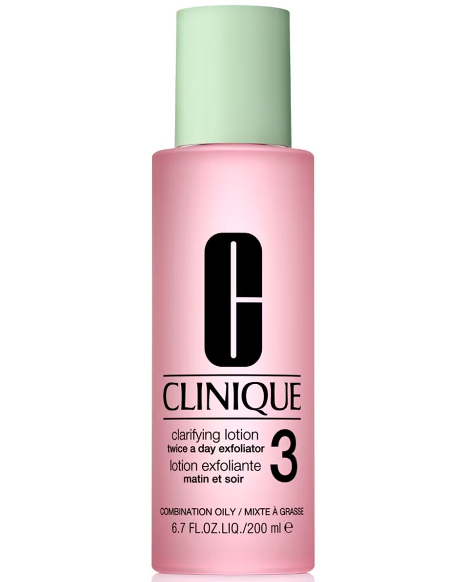 CLINIQUE CLARIFYING LOTION 3 - EXFOLIANT DE DOUĂ ORI PE ZI LOTIUNE EXFOLIANTĂ - TEN MIXT ȘI GRAS - SISTEM ÎN 3 PAȘI