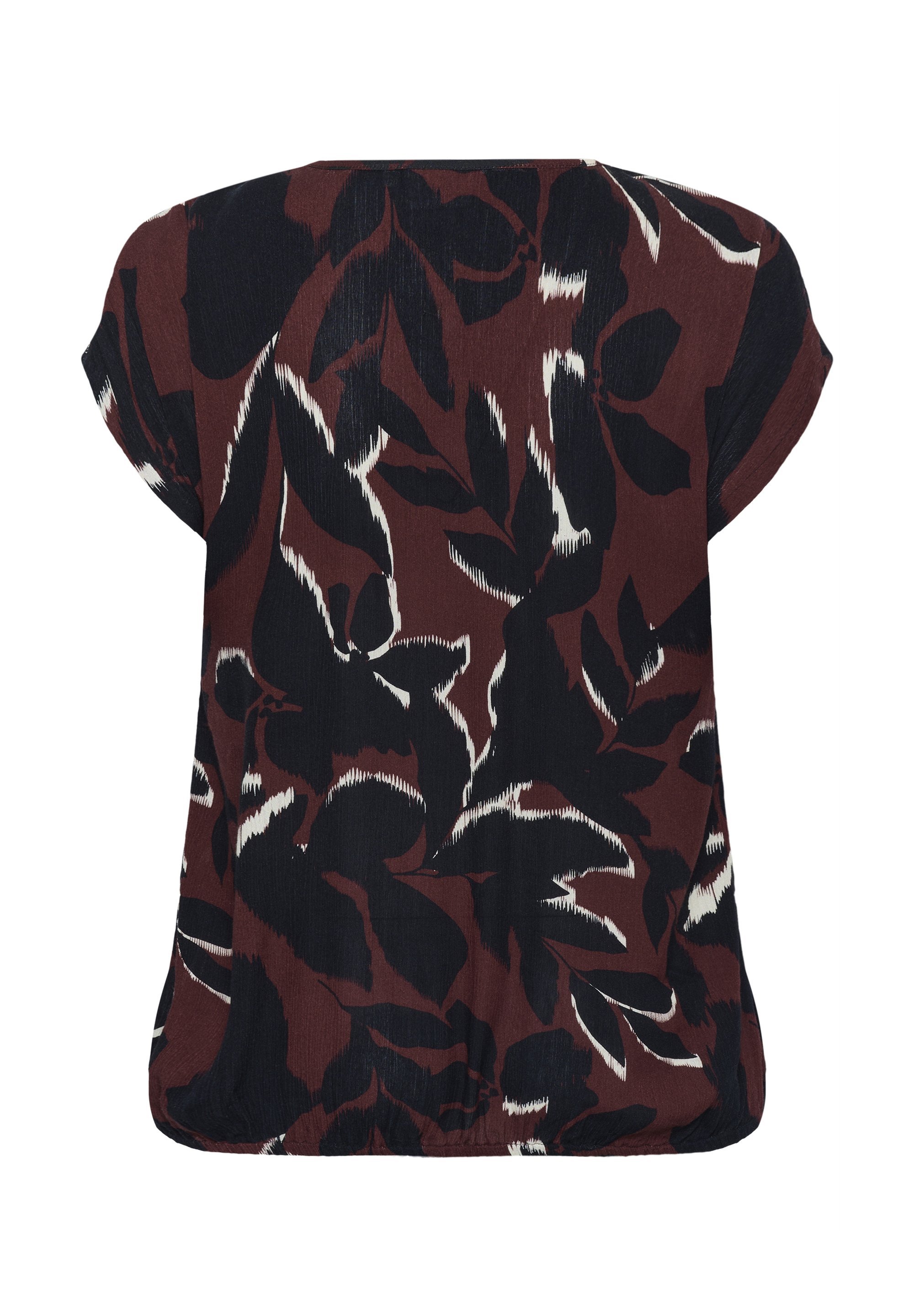 Kaffe Curve AMI STANLEY - Bluse - Windsor Weinrot, schwarze Blume