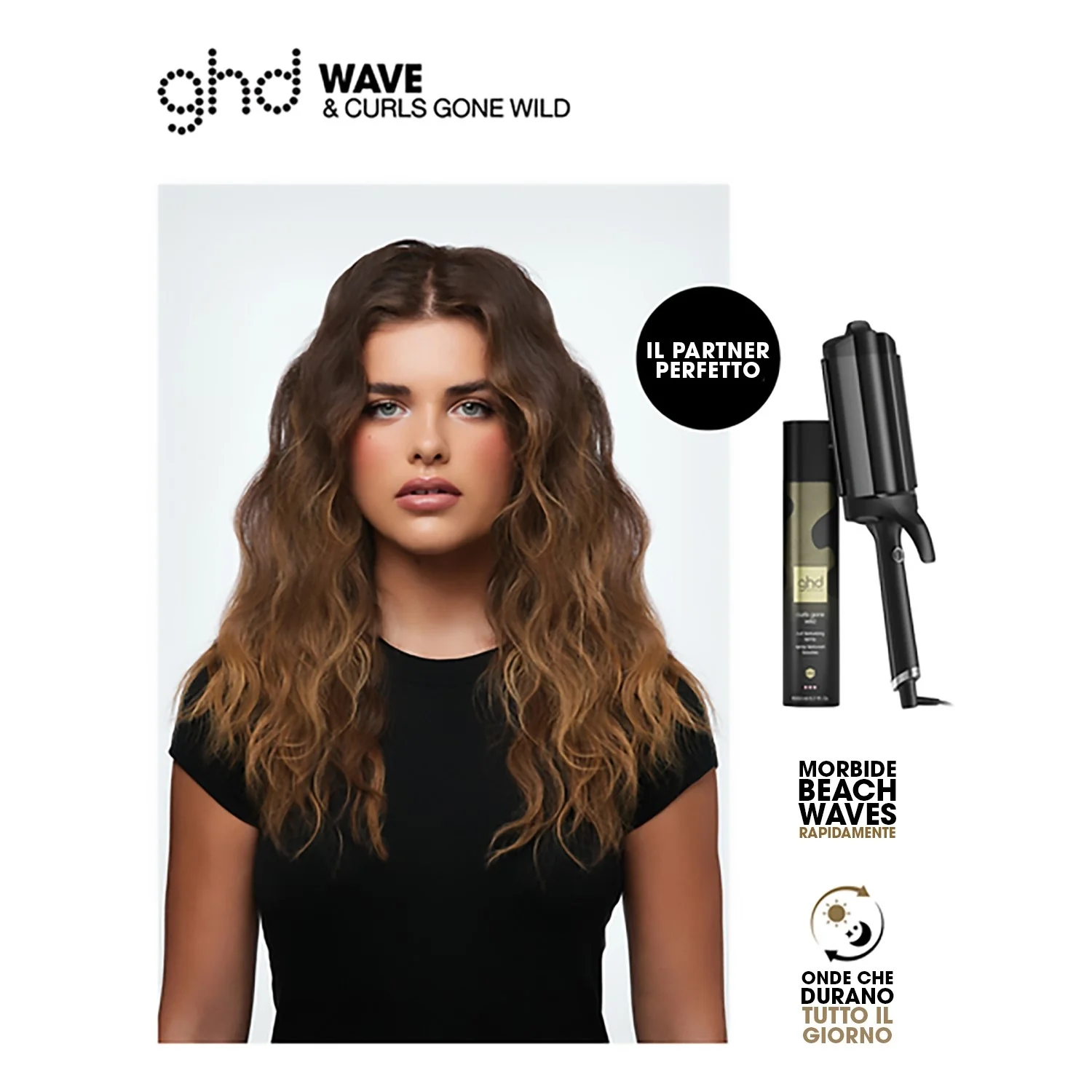 ghd Style Curls Gone Wild - Spray Termo Protettivo, Spray Capelli Styling & Finish
