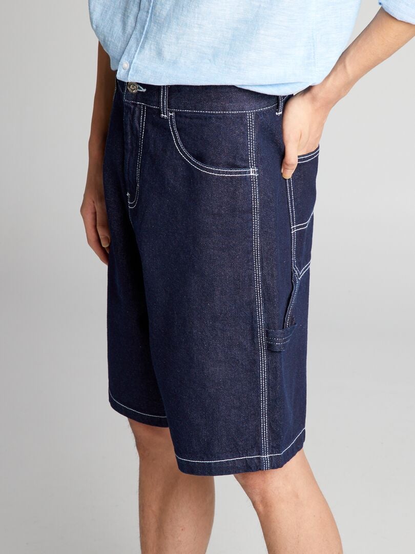Szorty bermudy w jeansach - NIEBIESKIE