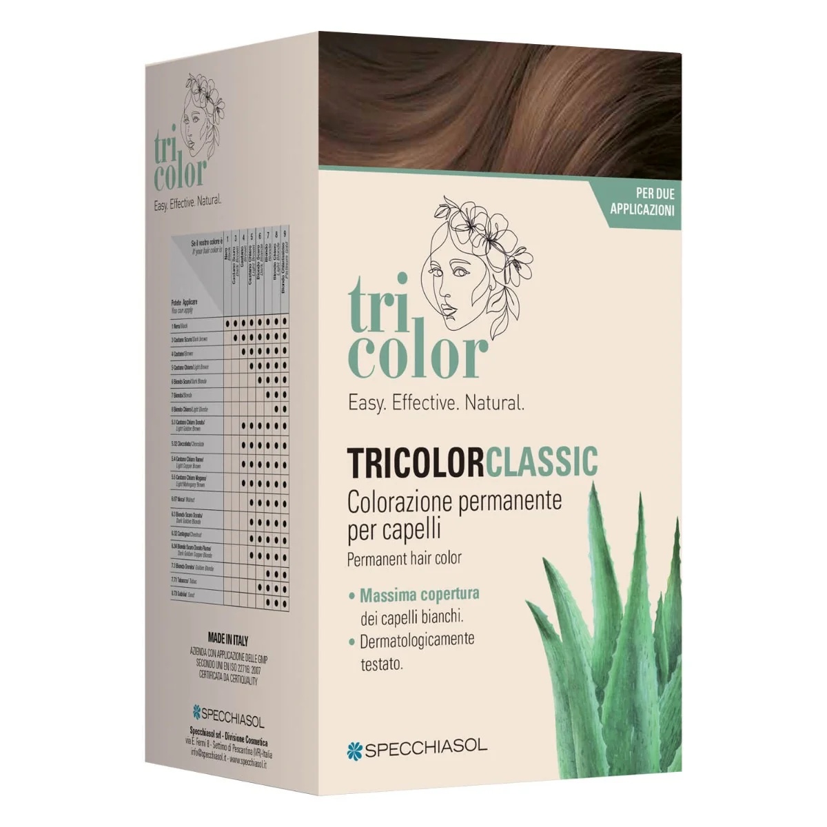 SPECCHIASOL Tricolor Classic 3 Donkerbruine Permanente Haarkleur