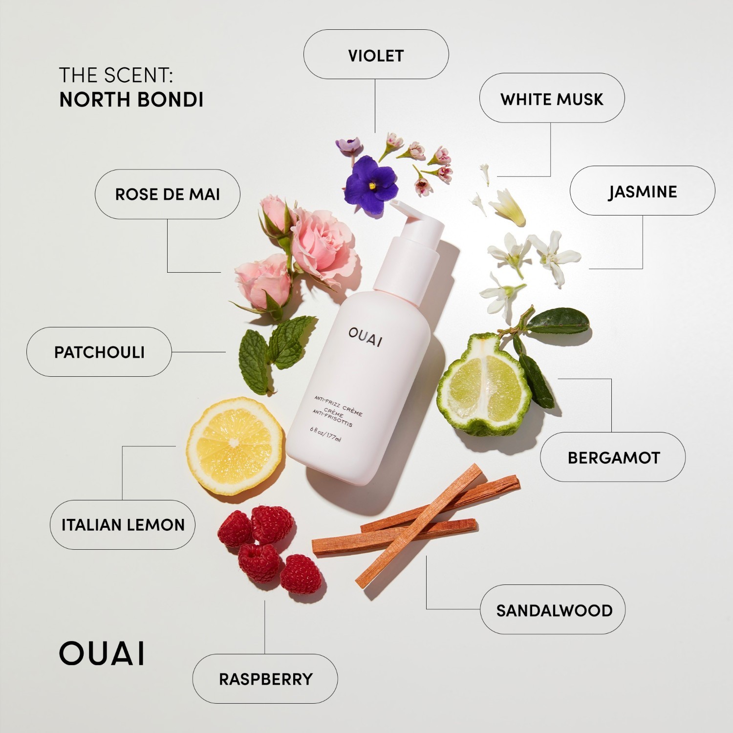 „Ouai“ plaukų skystis nuo šiaušimosi – 89 ml