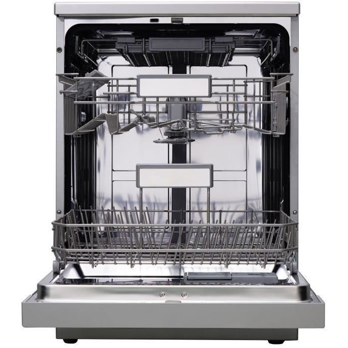 Continental Edison CELV1544IXP freestanding dishwasher - 15 place settings - 42dB - Silver