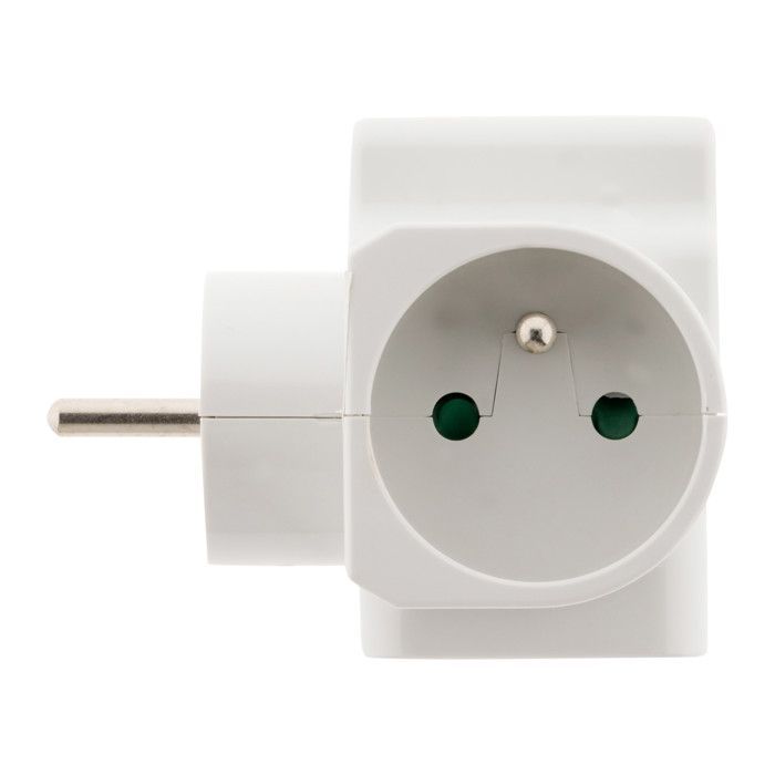 Protector de sobretensión triple 2x16A 2P+E + 1x6A 2P - Blanco - Zenitech