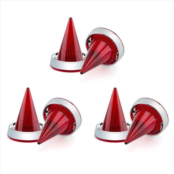 6x Cubierta de lente de intermitente tipo bomba de humo para Touring Road Glide Road Intermitente plano de 3-1/4 pulgadas C
