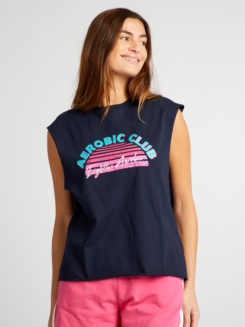 Mouwloos T-shirt - GRIJS