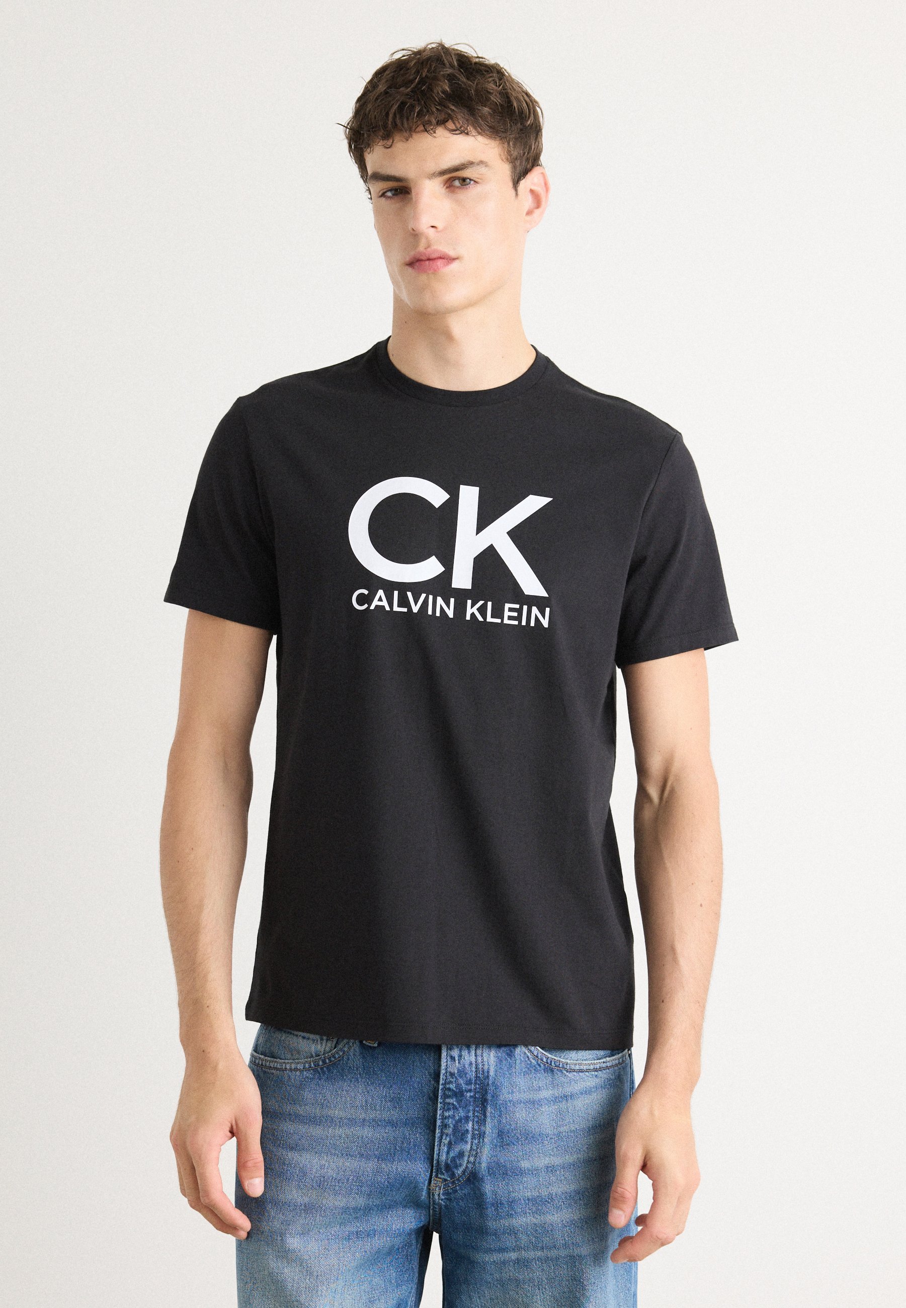 Calvin Klein Jeans Grafik-T-Shirt – Bedrucktes T-Shirt – Schwarz